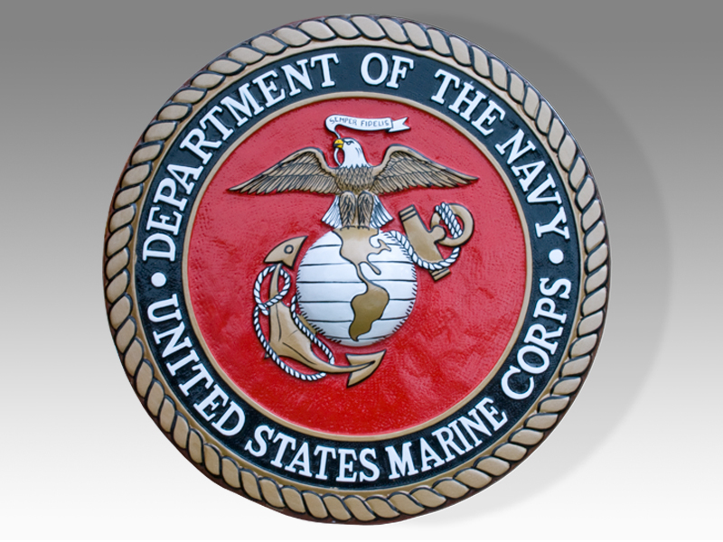 Department of the Navy United States Marine Corps Plaque