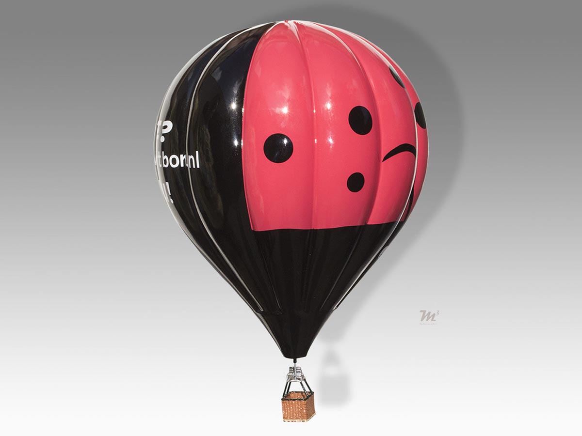 Hot Air Balloon Lady Bug Model
