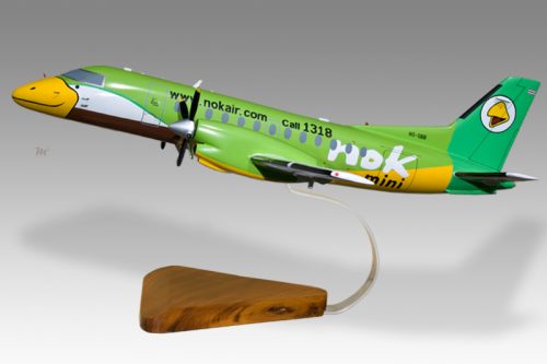 Saab 340 Nok Air Green Livery - MyMahoganyModels