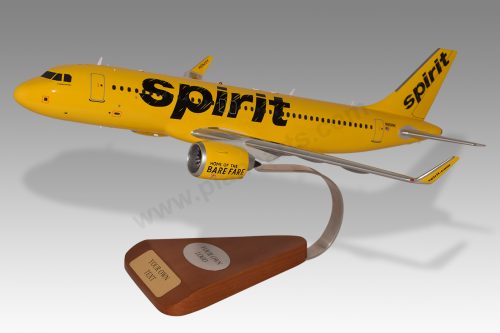 Airbus A320 Spirit Airlines Version 2 Wood Replica Scale Custom Model Aircraft