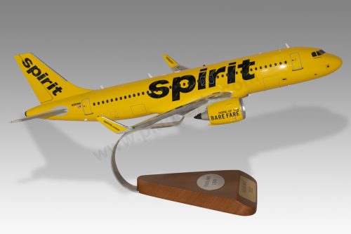 Airbus A320 Spirit Airlines Version 2 Wood Replica Scale Custom Model Aircraft