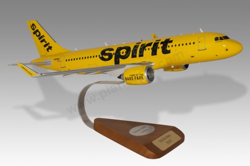 Airbus A320 Spirit Airlines Version 2 Wood Replica Scale Custom Model Aircraft