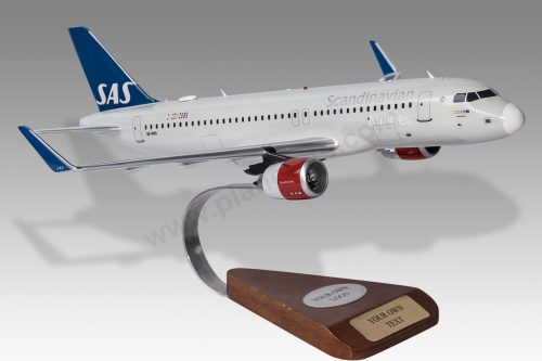 Airbus 320 NEO SAS Scandinavian Wood Replica Scale Model Aircraft